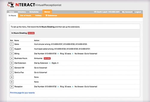 Nteract Virtual Receptionist